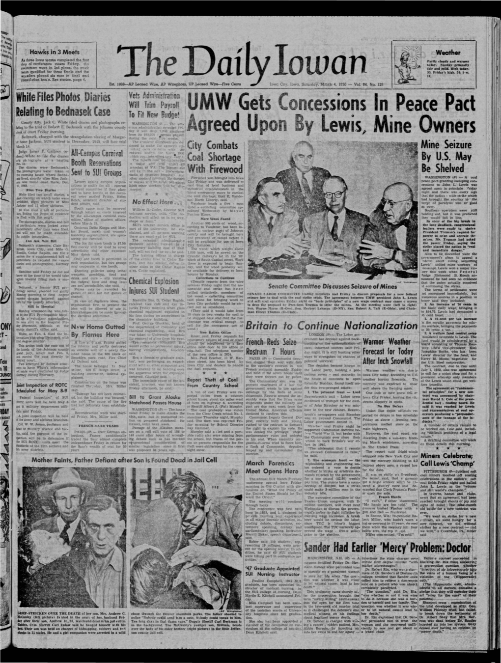 Daily Iowan (Iowa City, Iowa), 1950-03-04