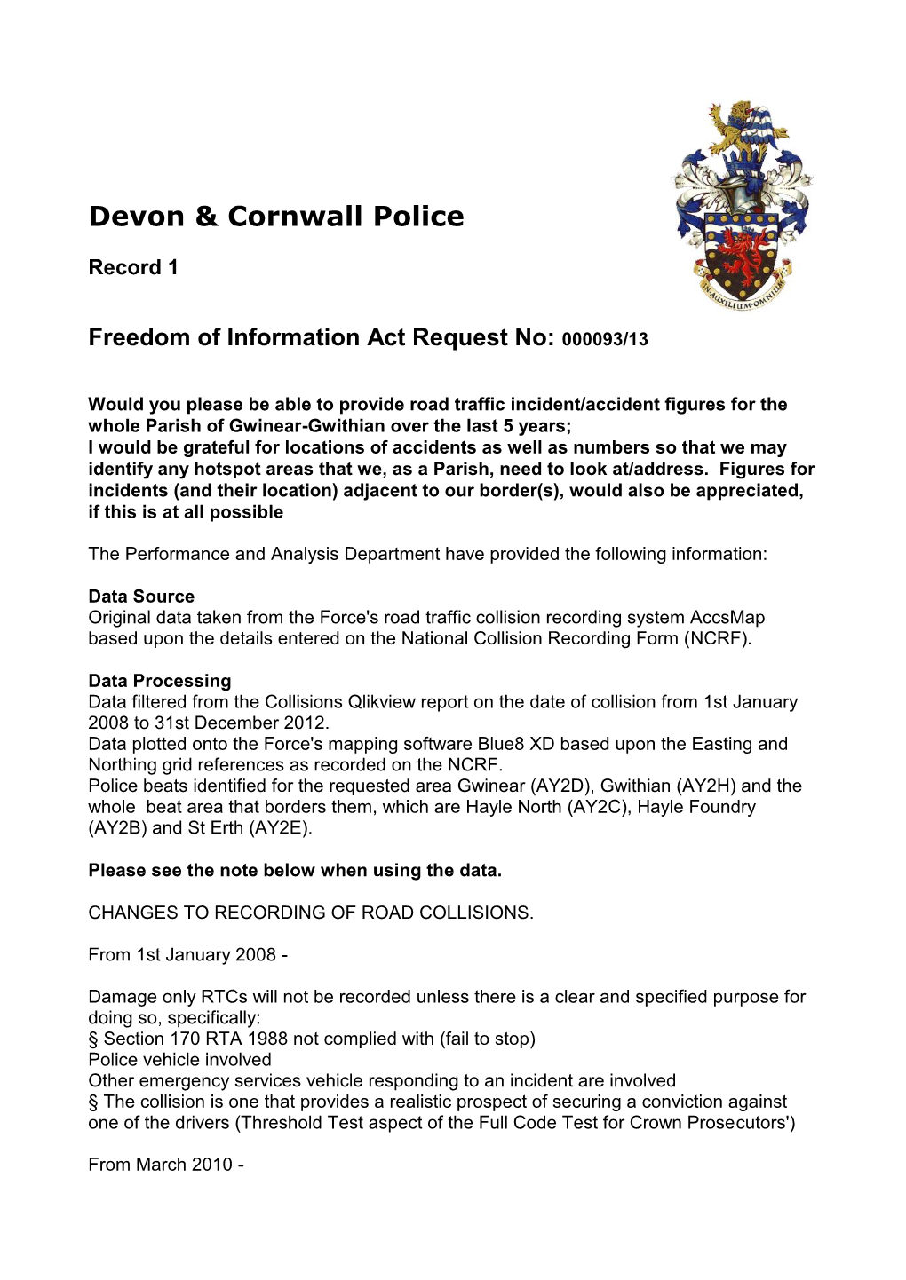 Devon & Cornwall Police