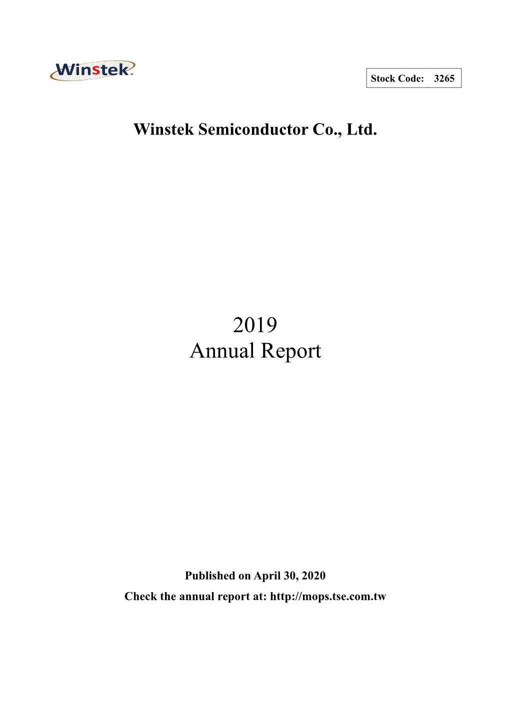 2019 Annual Report