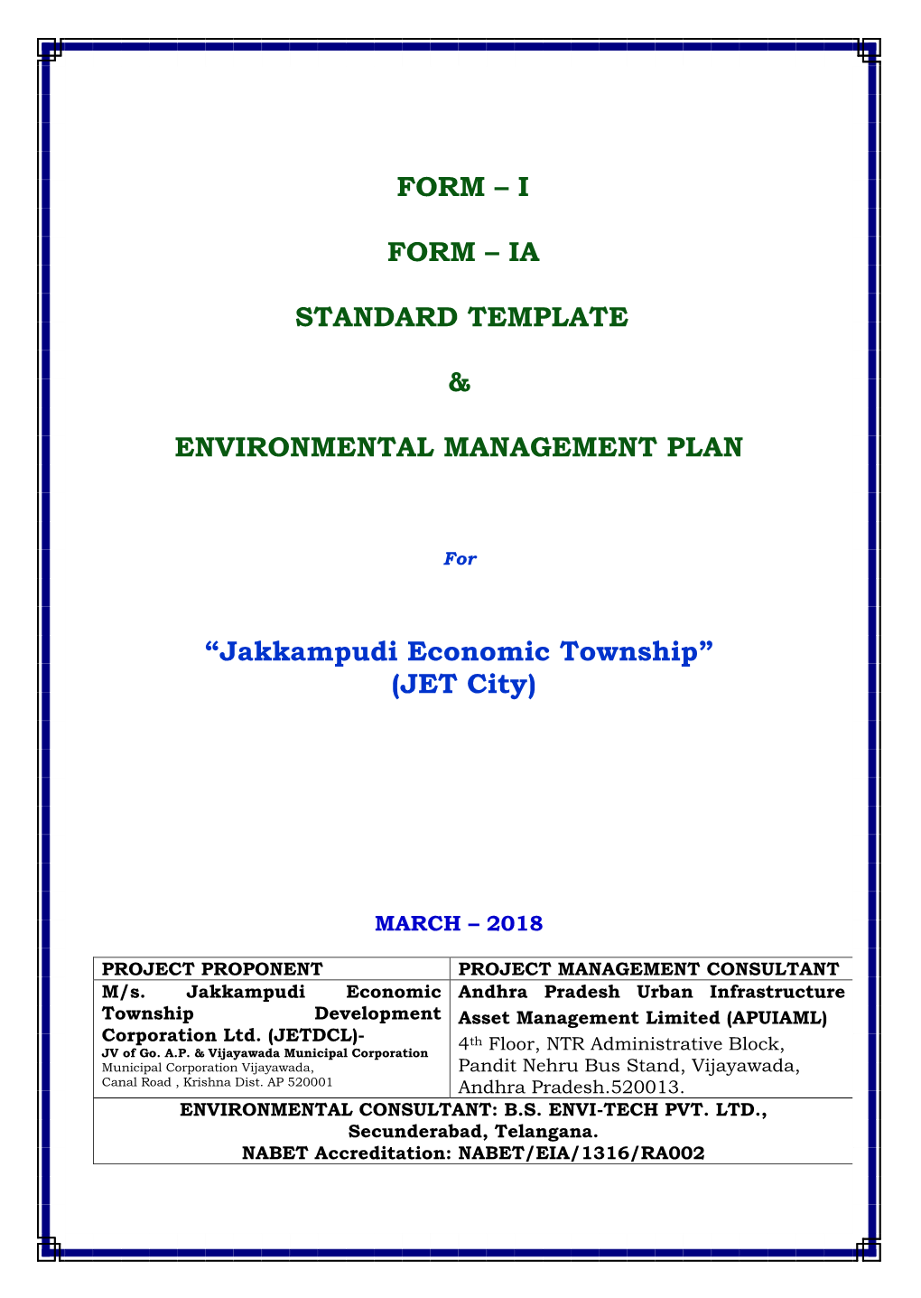 “Jakkampudi Economic Township” (JET City)