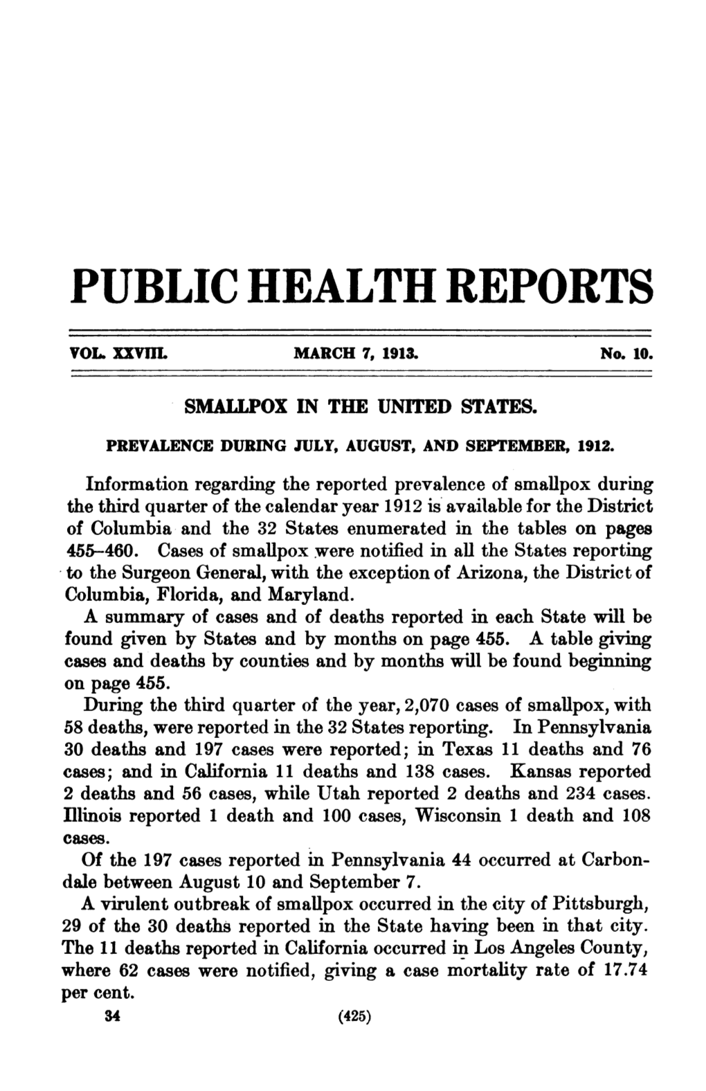 Public Health Reports