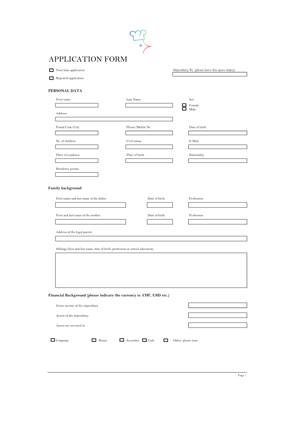 Application Form