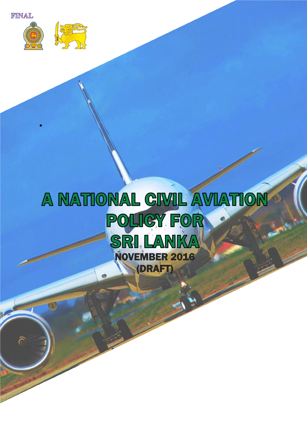 A National Civil Aviation Policy for Sri Lanka
