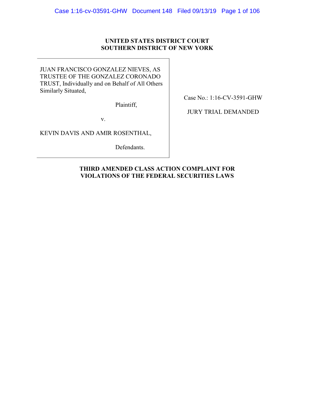 Third Amended Complaint
