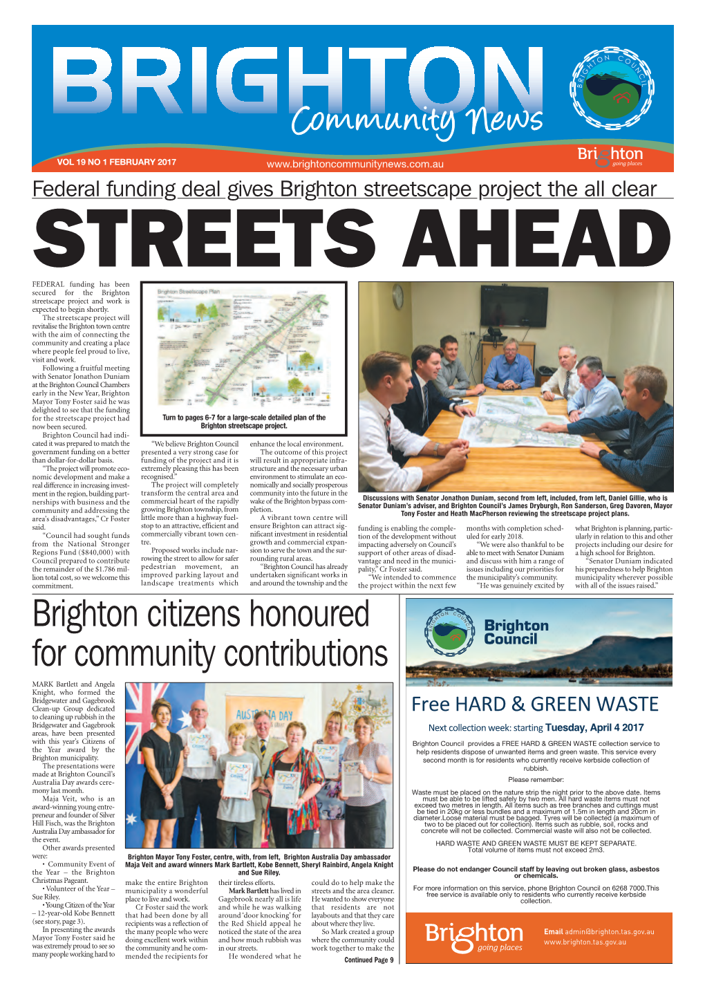 FEBRUARY 2017 Federalstreets Funding Deal Gives Brighton Streetscape AHEAD Project the All Clear