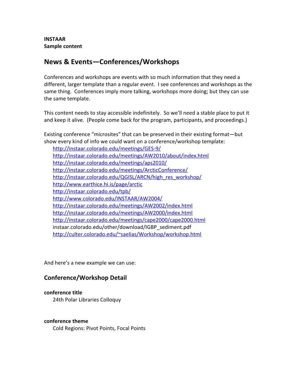 News & Events Conferences/Workshops