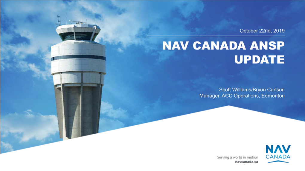 Nav Canada Ansp Update