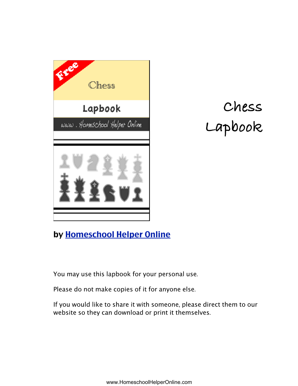 Chess Lapbook