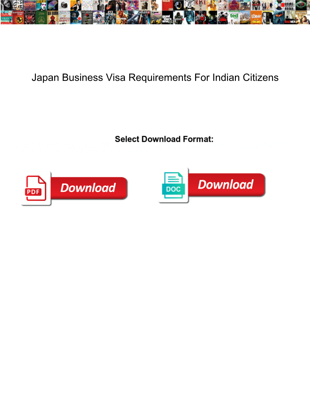 Japan Business Visa Requirements for Indian Citizens