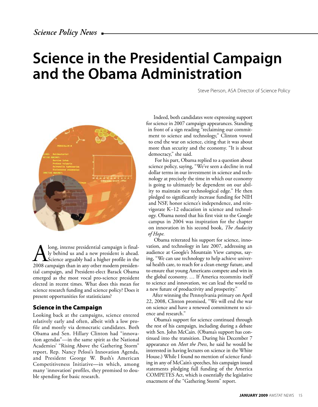 Science in the Presidential Campaign and the Obama Administration