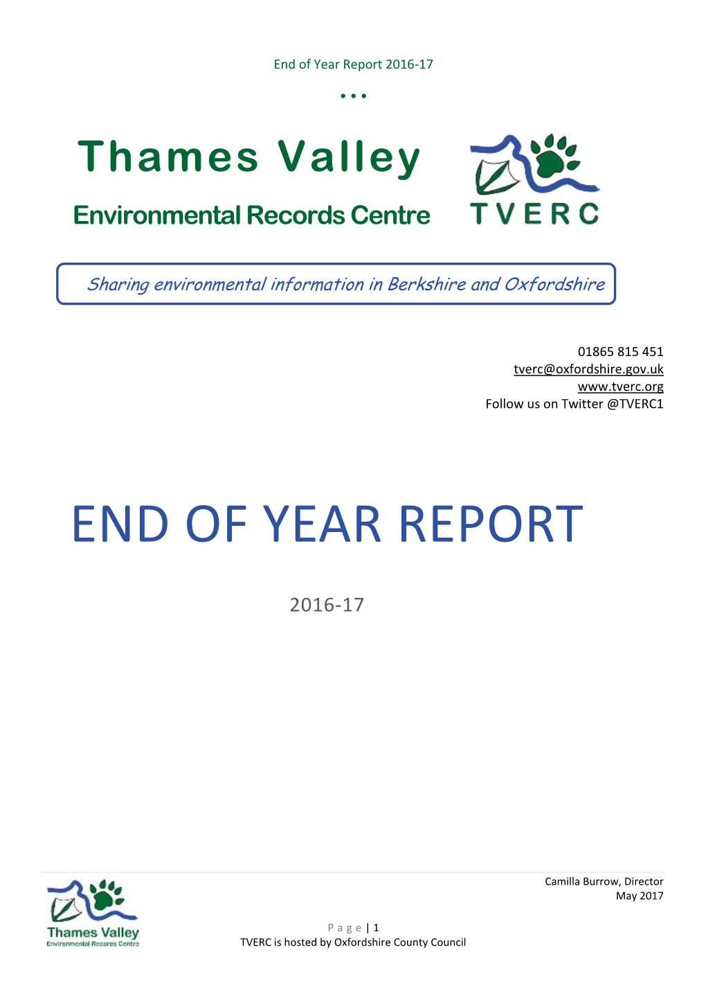 TVERC Annual Report 2016-17