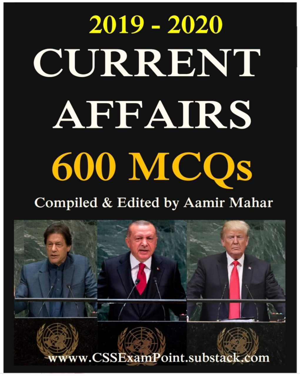 Current Affairs - 600 Mcqs (2019- 2020)