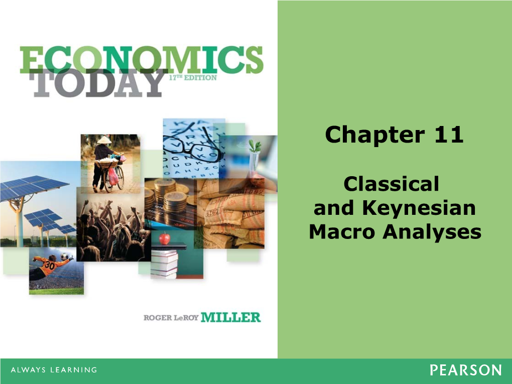 Classical and Keynesian Macro Analyses