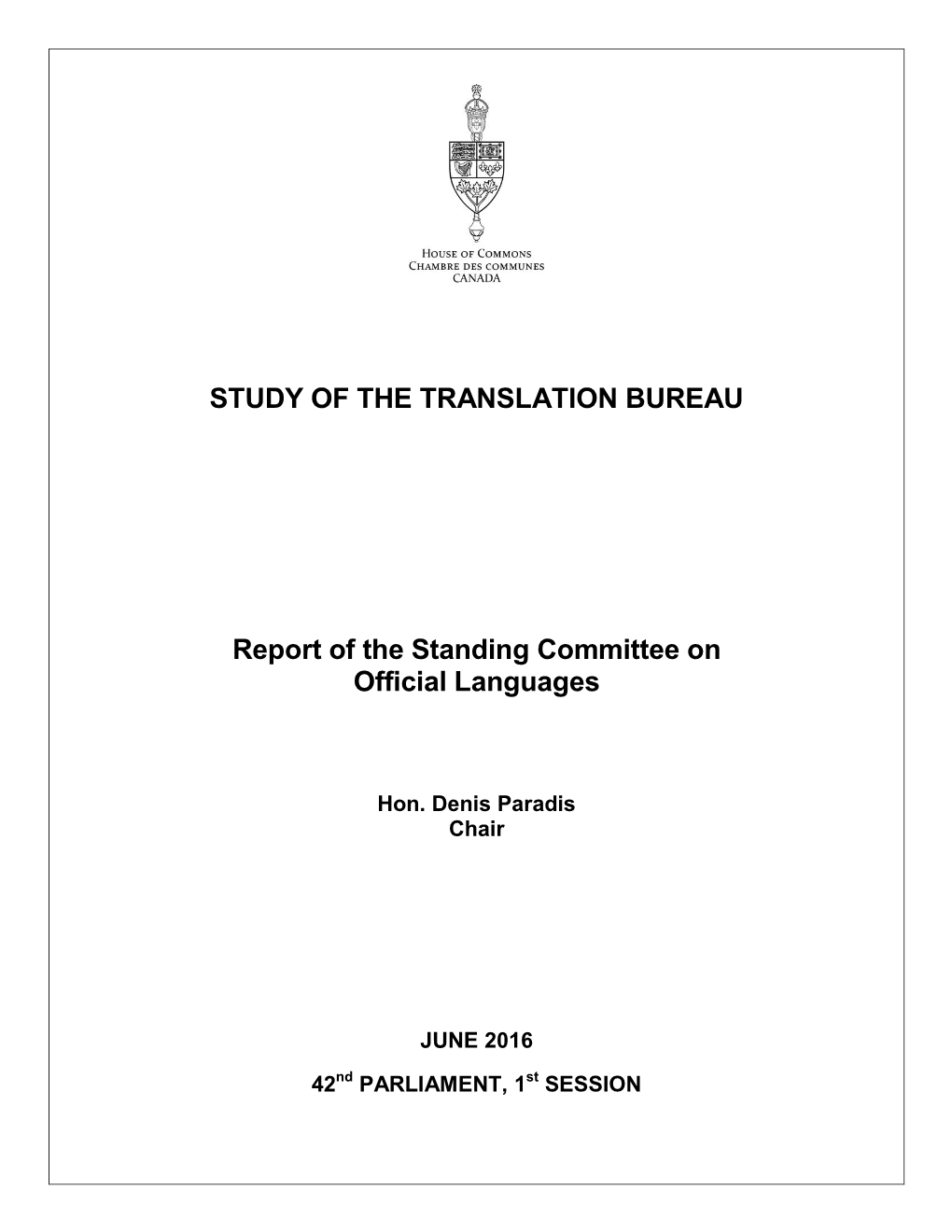 Study of the Translation Bureau