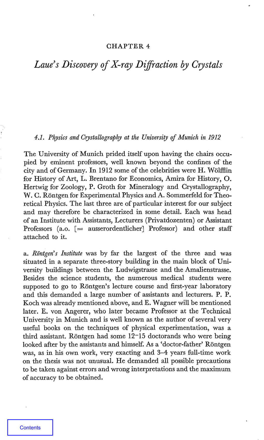 4: Laue's Discovery of X-Ray Diffraction by Crystals