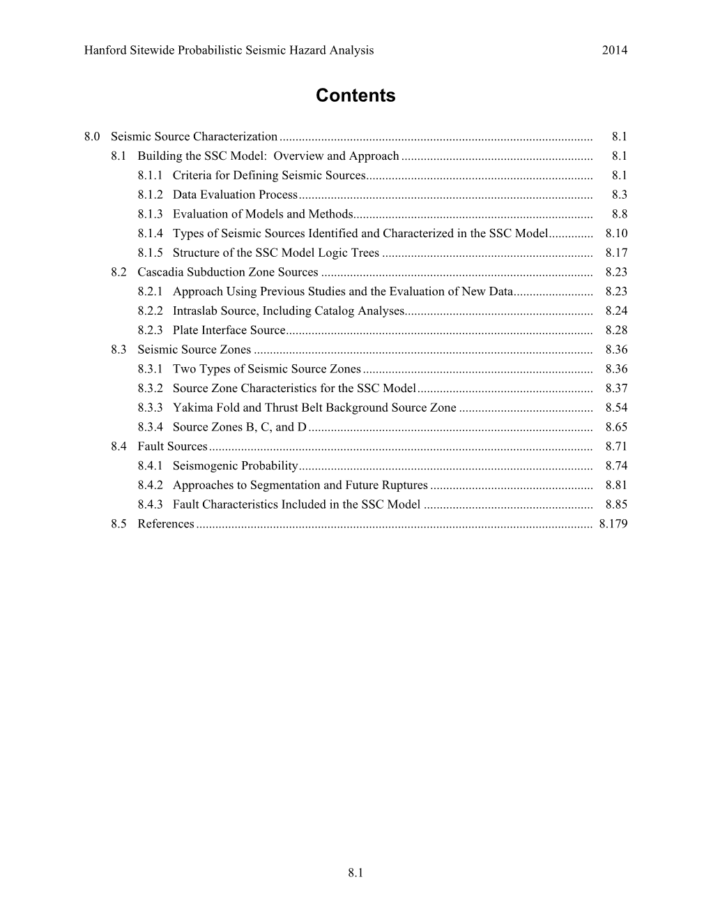 Seismic Source Characterization