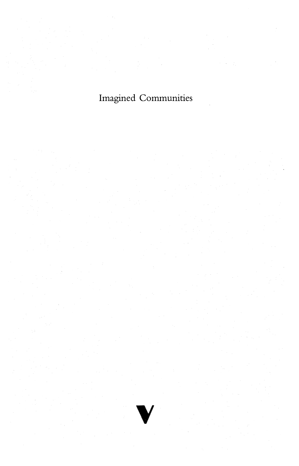 Imagined Communities