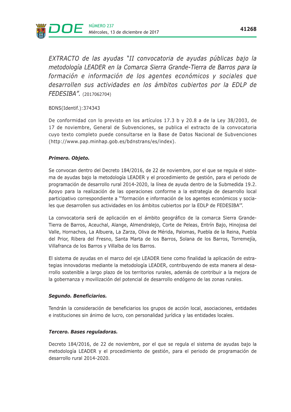 II Convocatoria De Ayudas Públicas