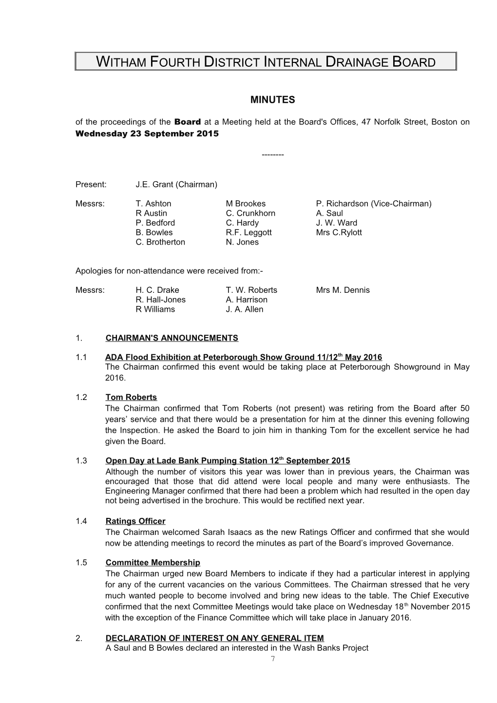 Witham Fourth District Internal Drainage Board s2