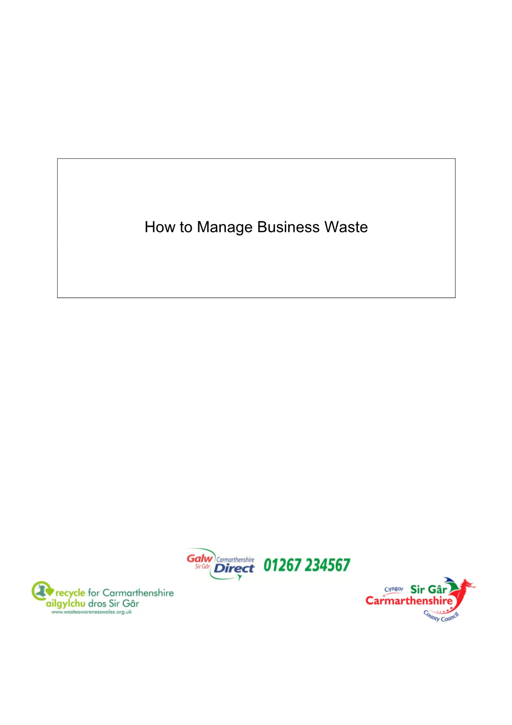 How to Manage Business Waste