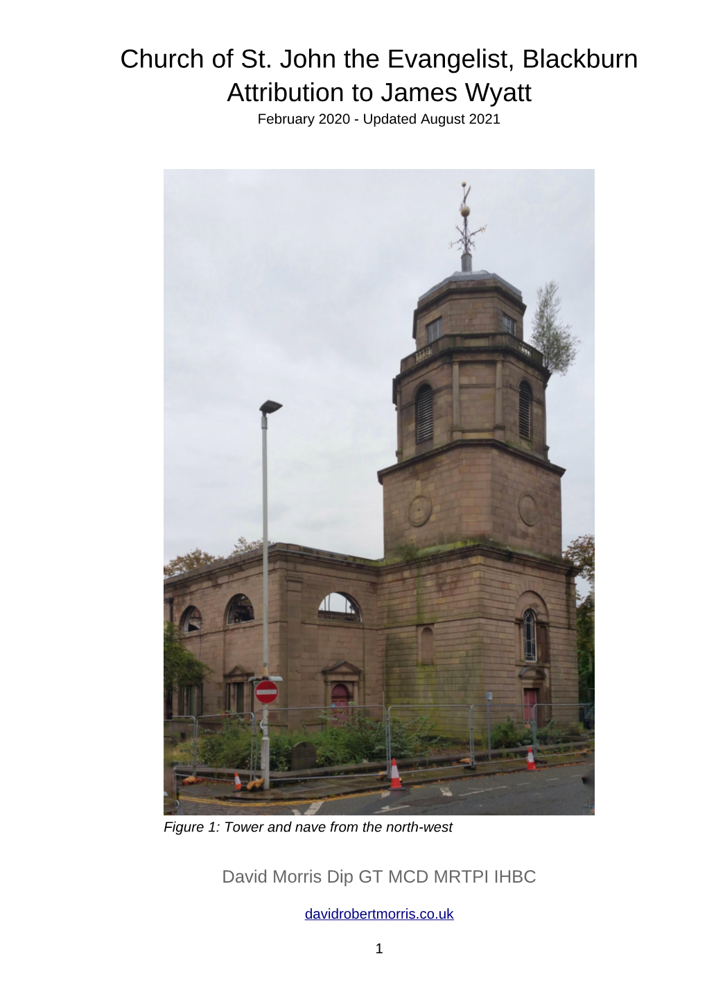 Church of St. John the Evangelist, Blackburn Attribution to James Wyatt February 2020 - Updated August 2021