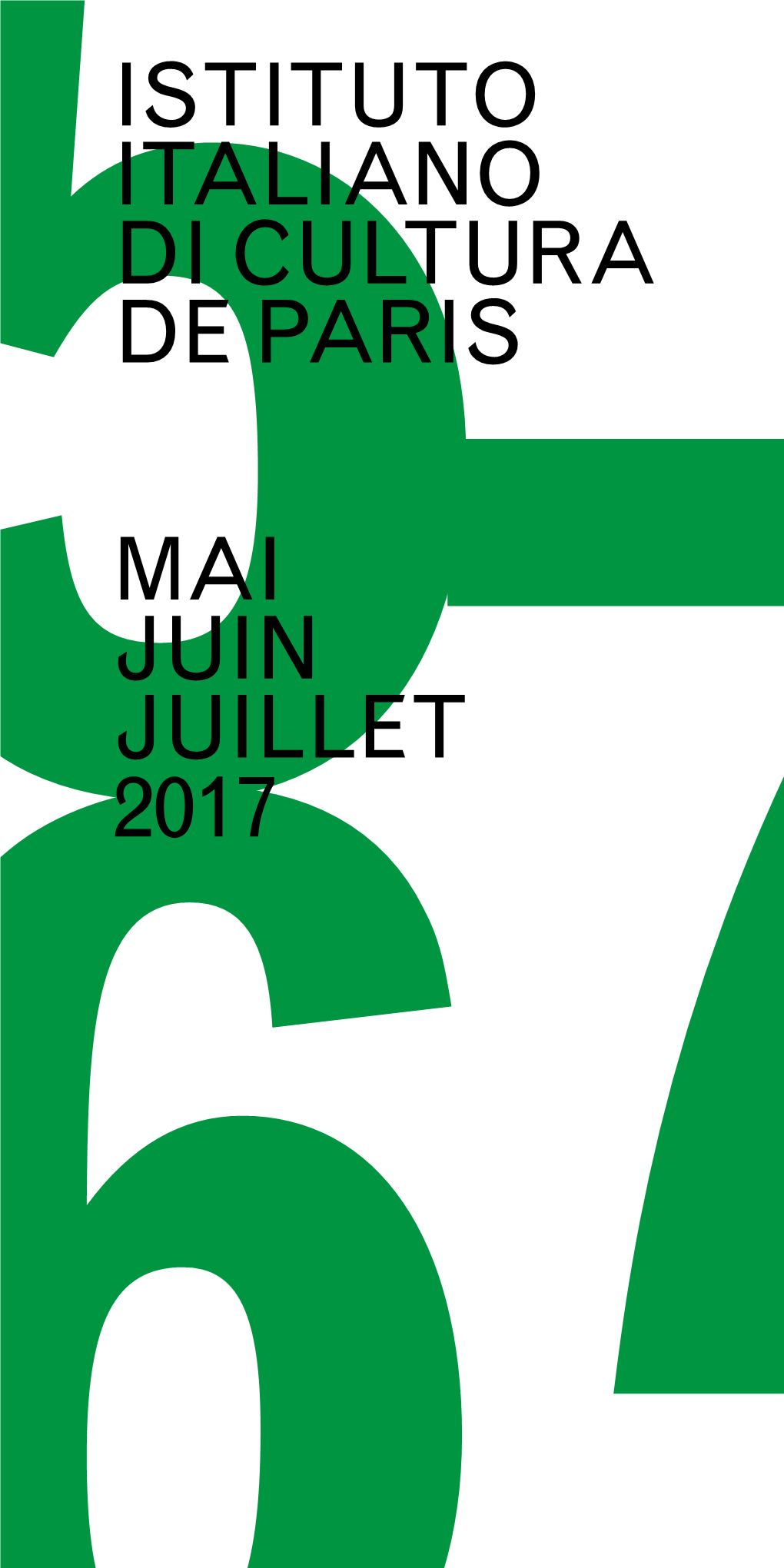 Istituto Italiano Di Cultura De Paris Mai Juin Juillet 2017