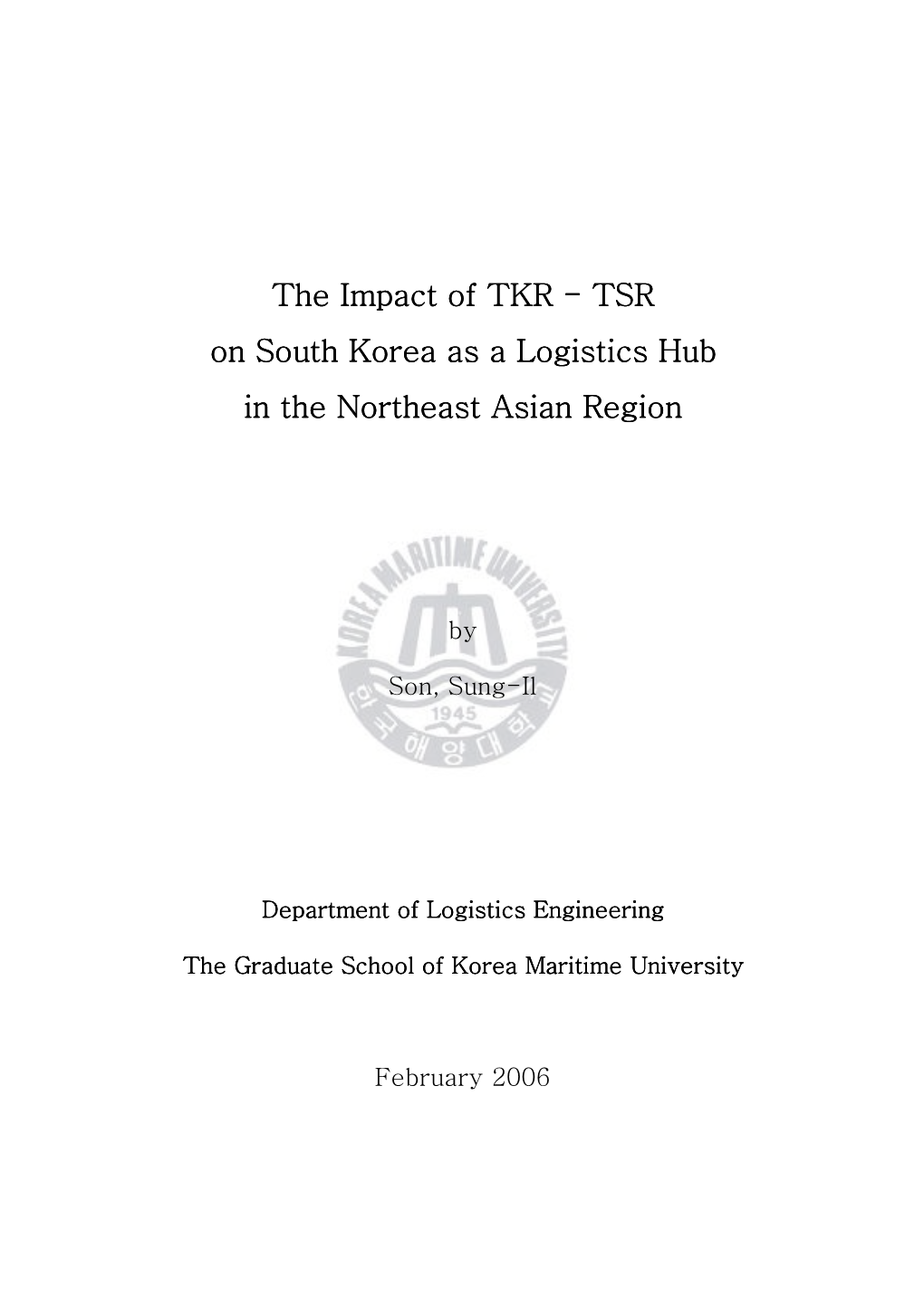 3. the Present Situation of South Korea ------6