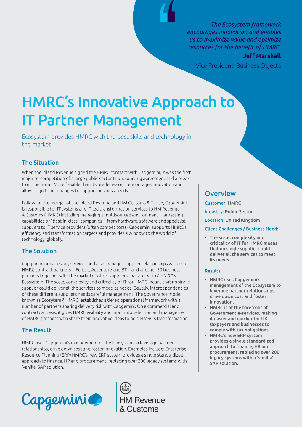 HMRC's Innovative Approach to IT Partner Management