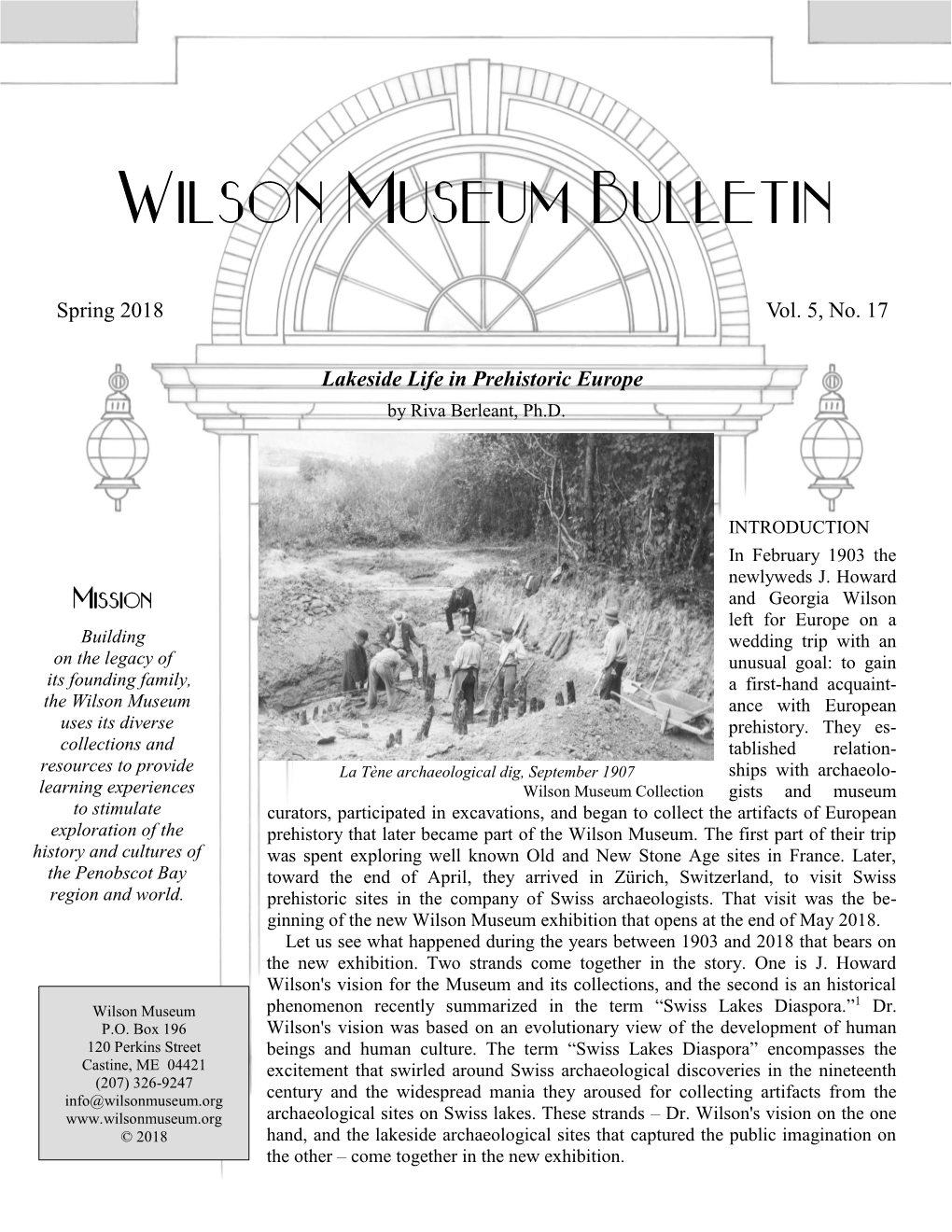 Wilson Museum Bulletin