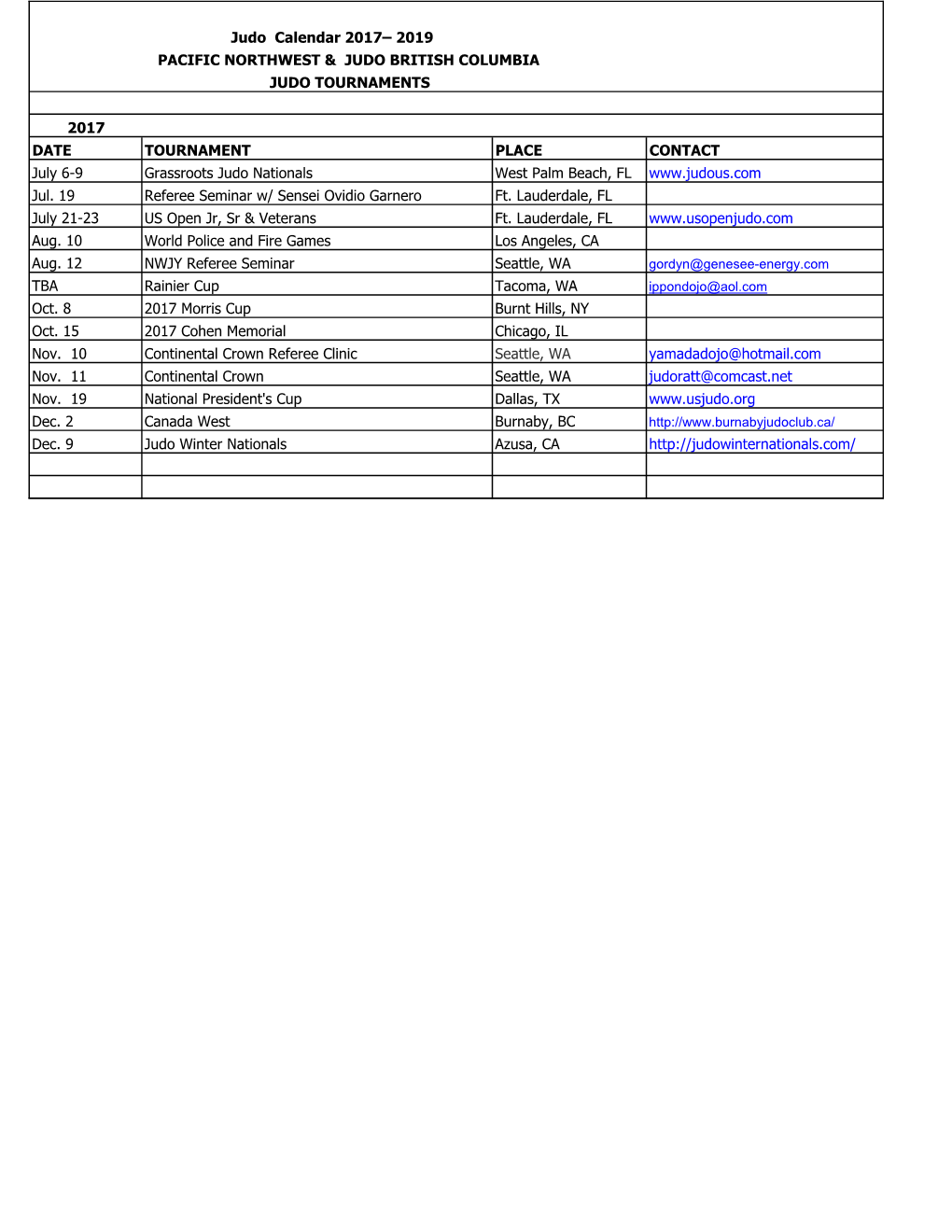 Tournament Schedule.Xlsx