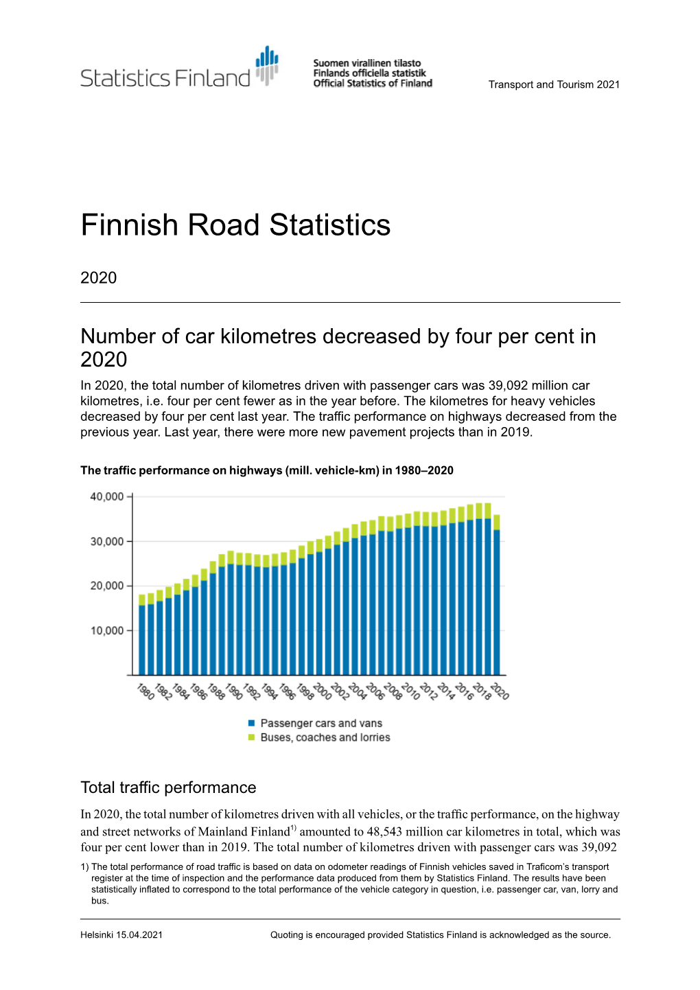 Finnish Road Statistics