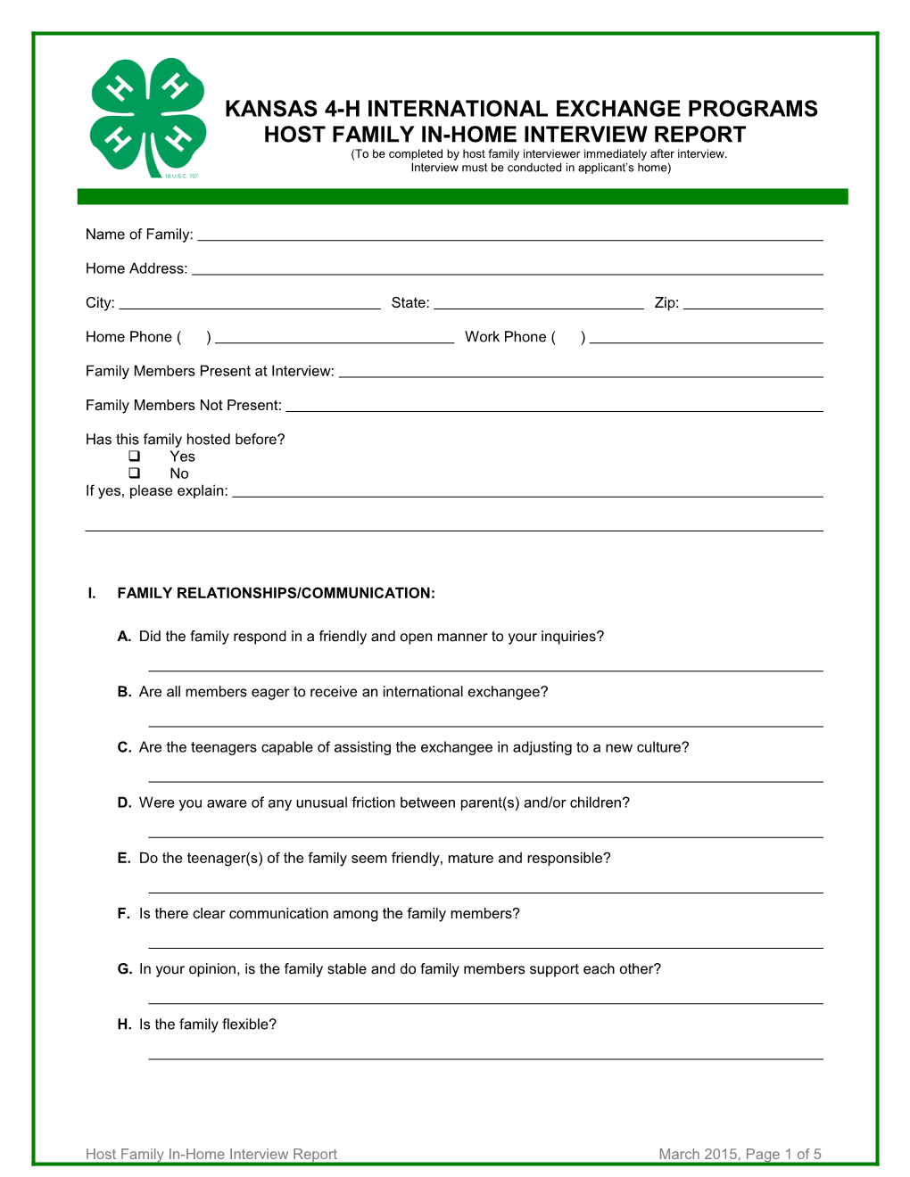 Kansas 4-H International Exchange Programs