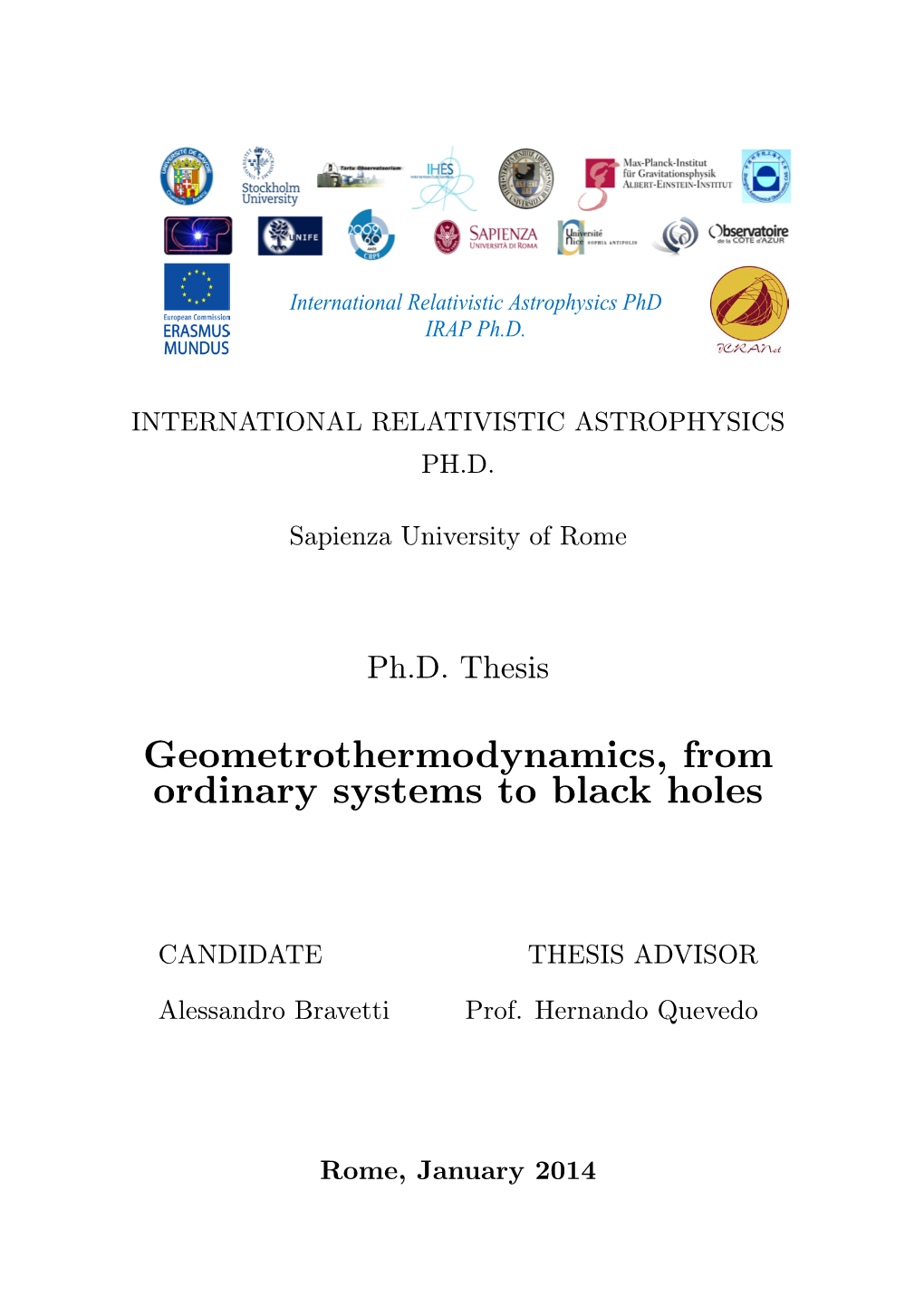 Geometrothermodynamics, from Ordinary Systems to Black Holes