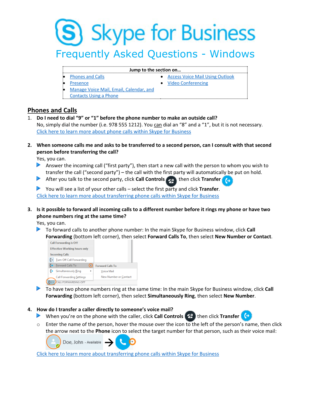 Frequently Asked Questions - Windows