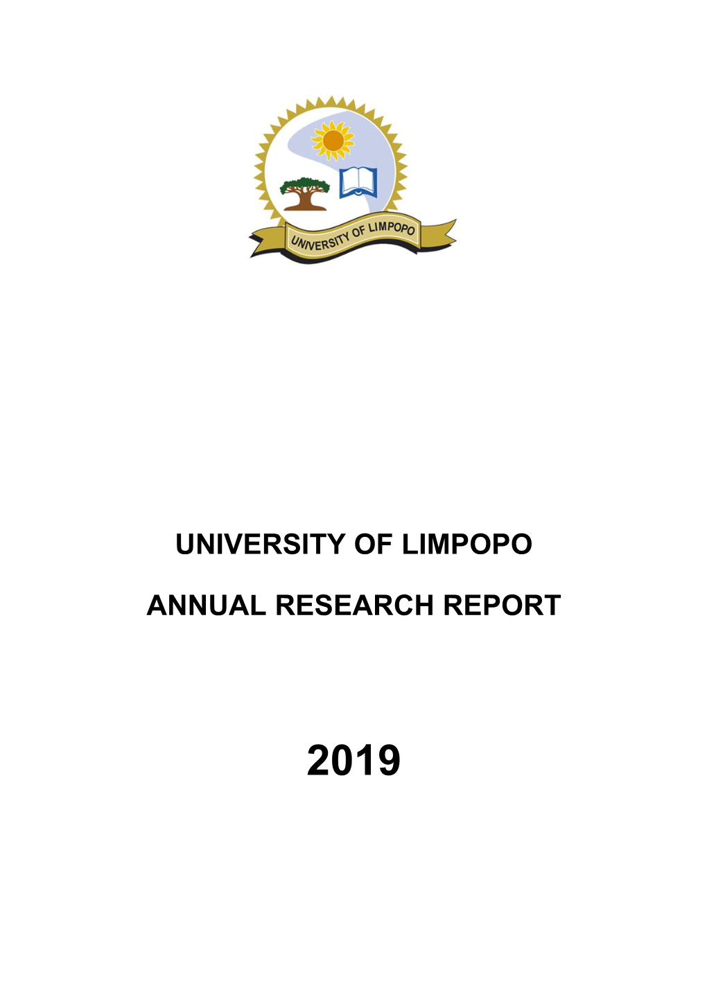 2019 Annual Research Report -.:University of Limpopo