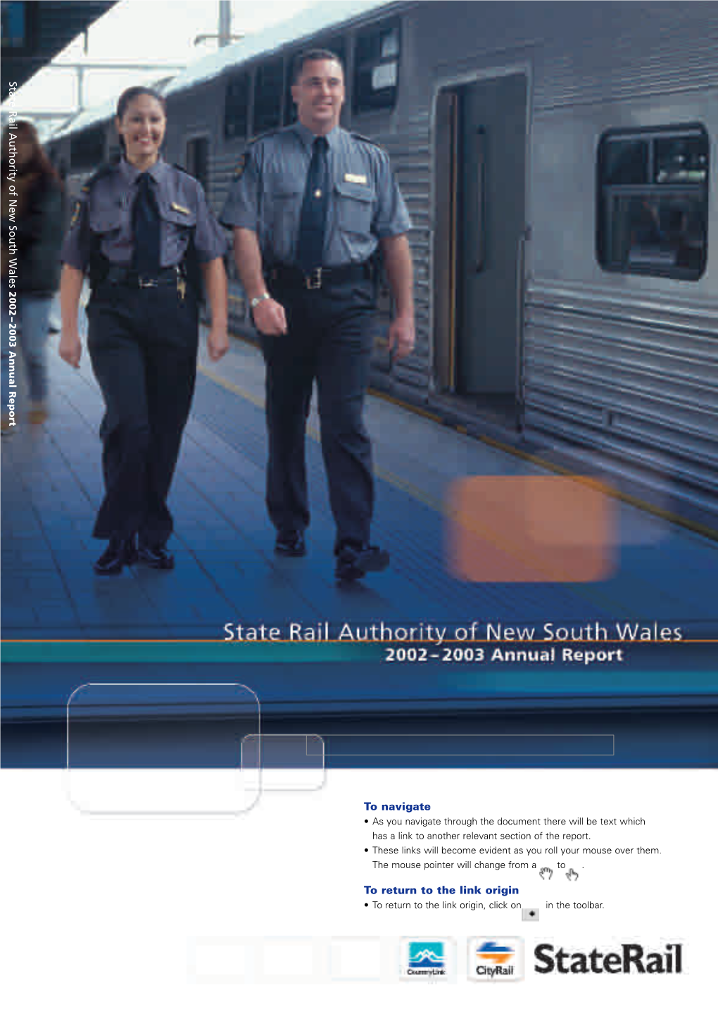 State Rail Authority of New South W Ales to Navigate to Return to The