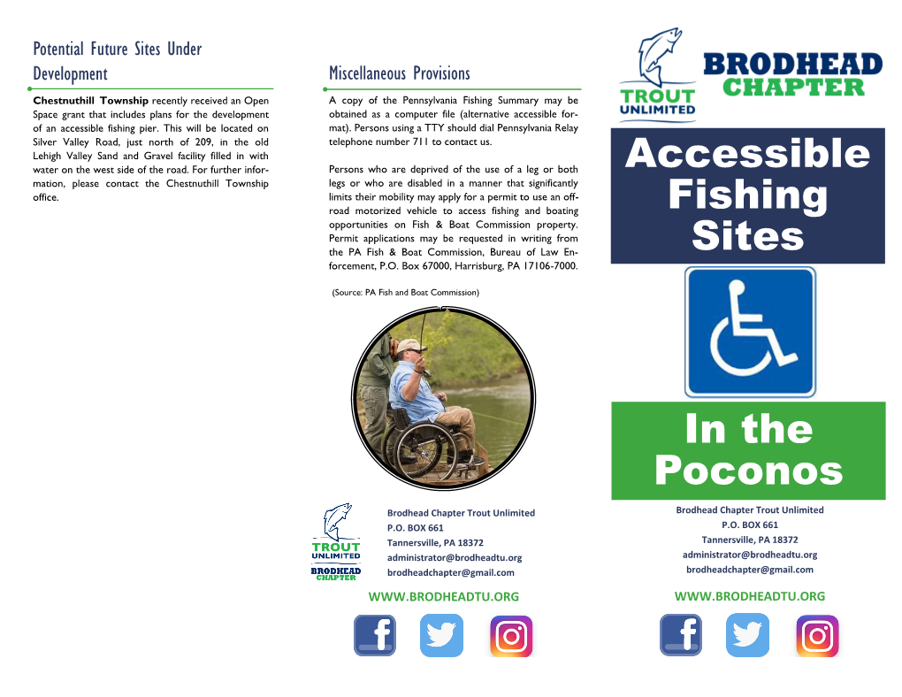 Accessible Fishing Sites in the Poconos