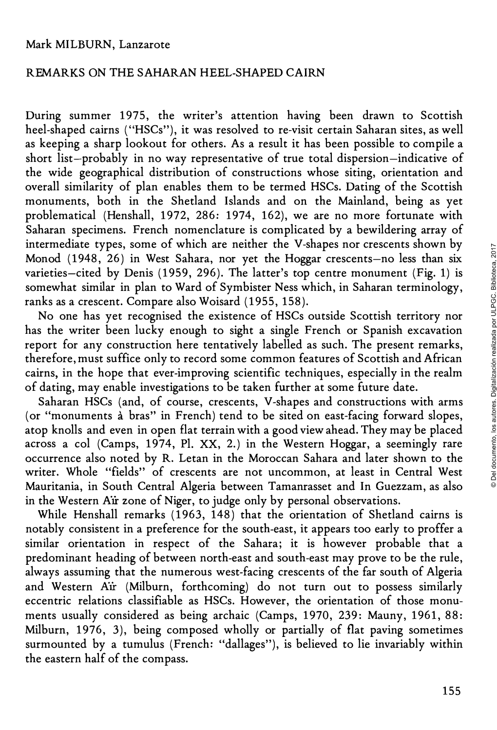 Remarks on the Saharan Heel-Shaped Cairn