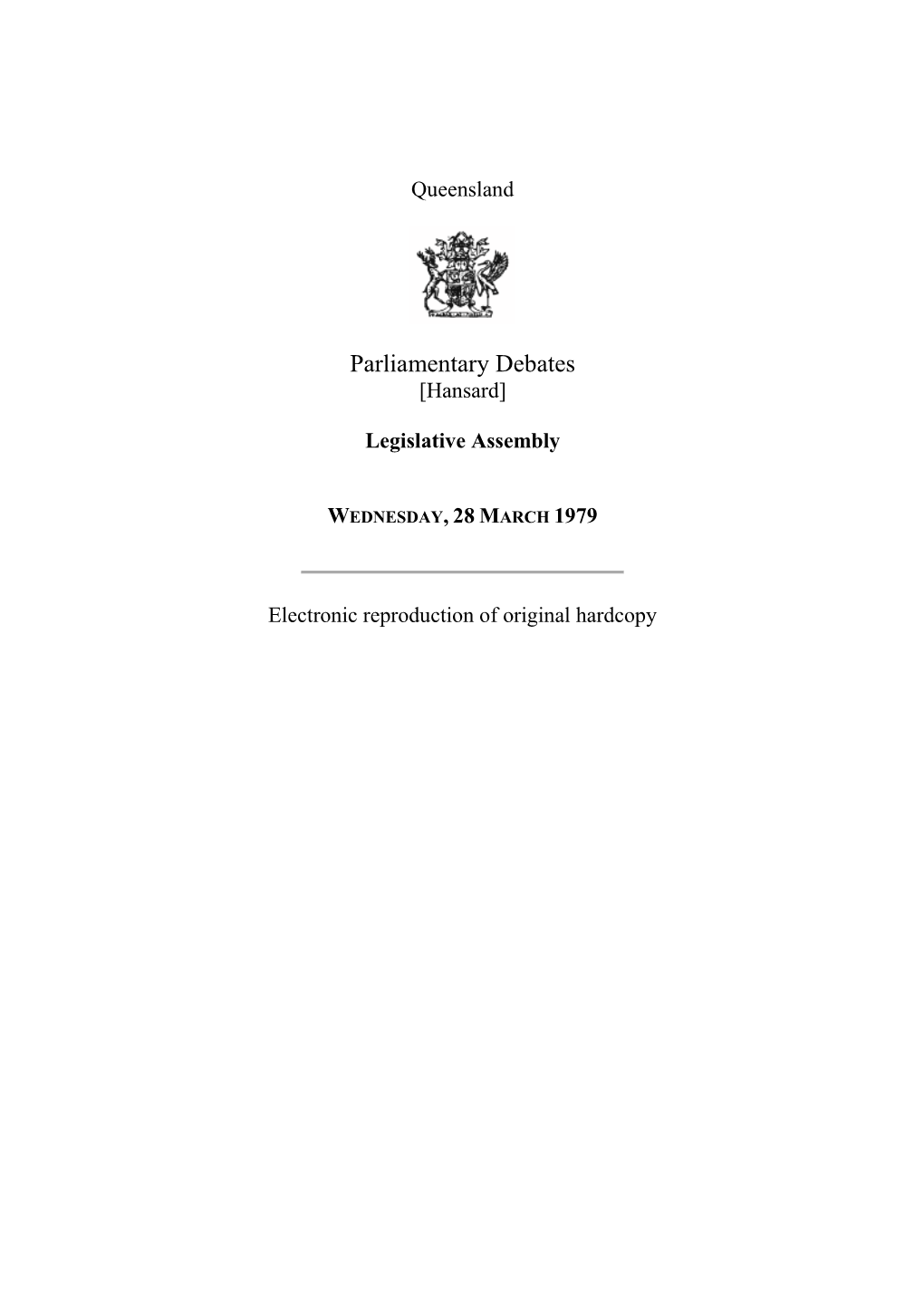 Parliamentary Debates [Hansard]