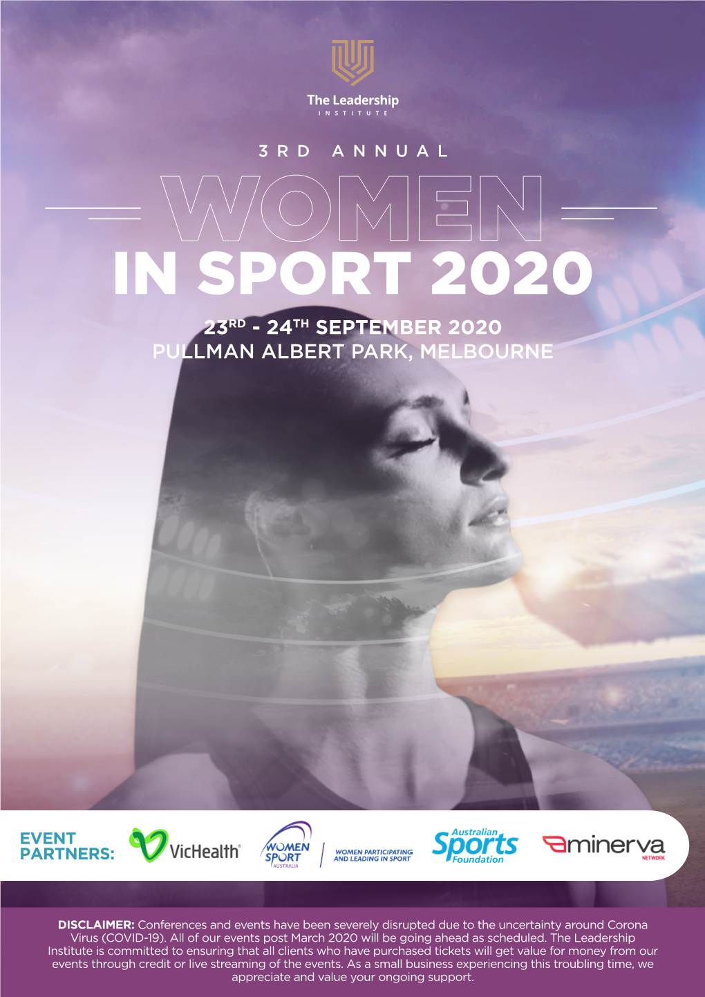 In Sport 2020 23Rd - 24Th September 2020 Pullman Albert Park, Melbourne