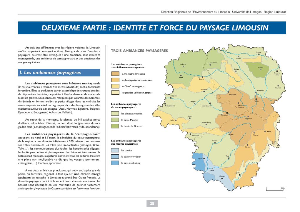 Identité Et Force Du Paysage Limousin