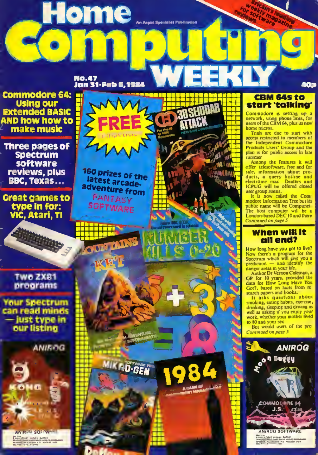 Home Computing Weekly Magazine Issue