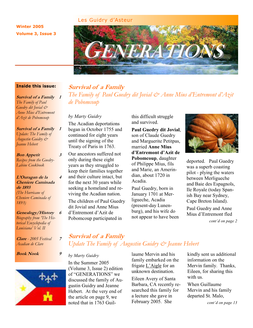 Fall 2005 Newsletter