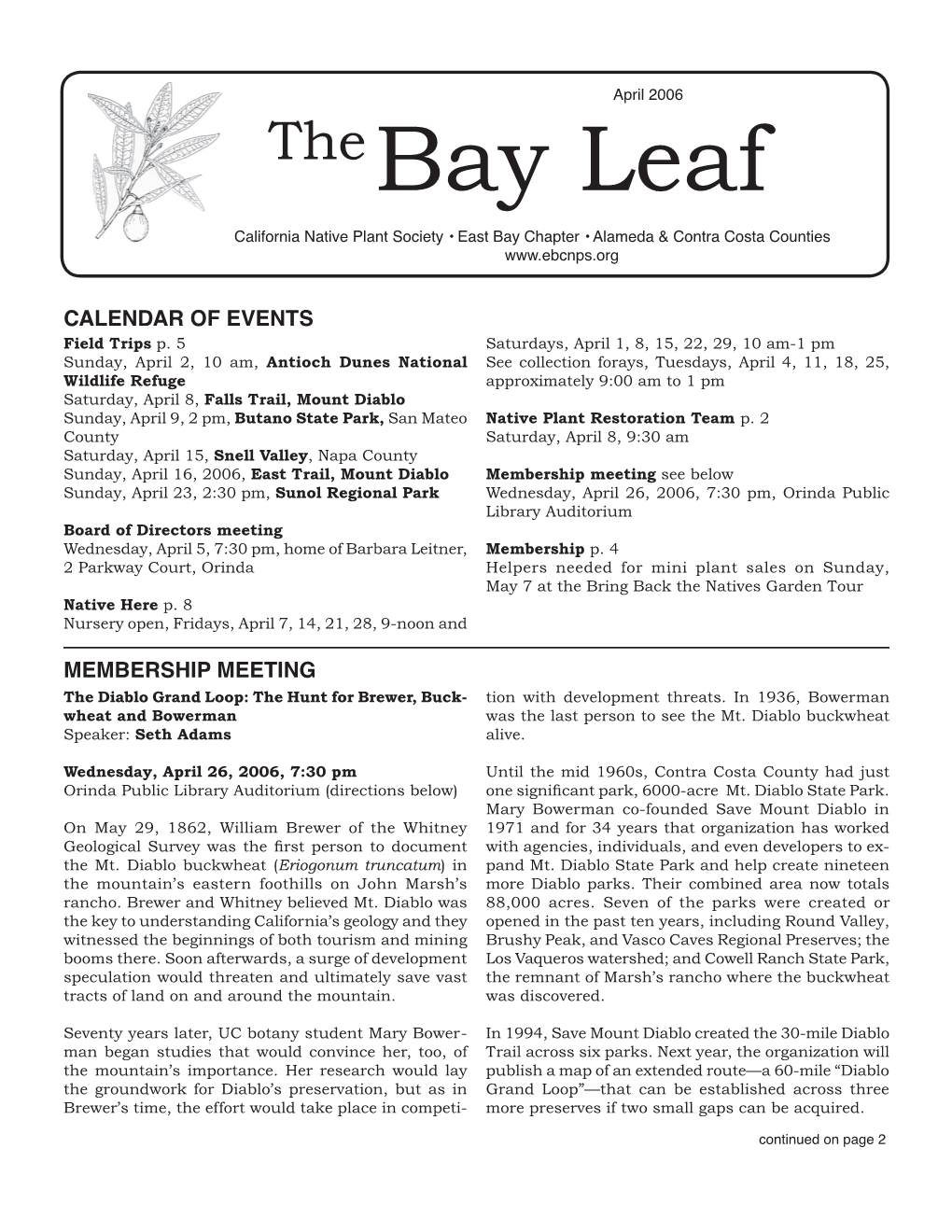 April 2006 Bay Leaf.Indd
