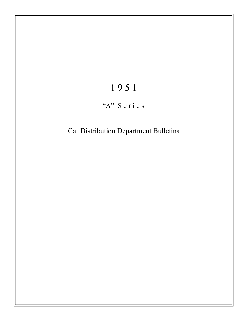 1951 Hudson a Series Car Distribution Dept Bulletins