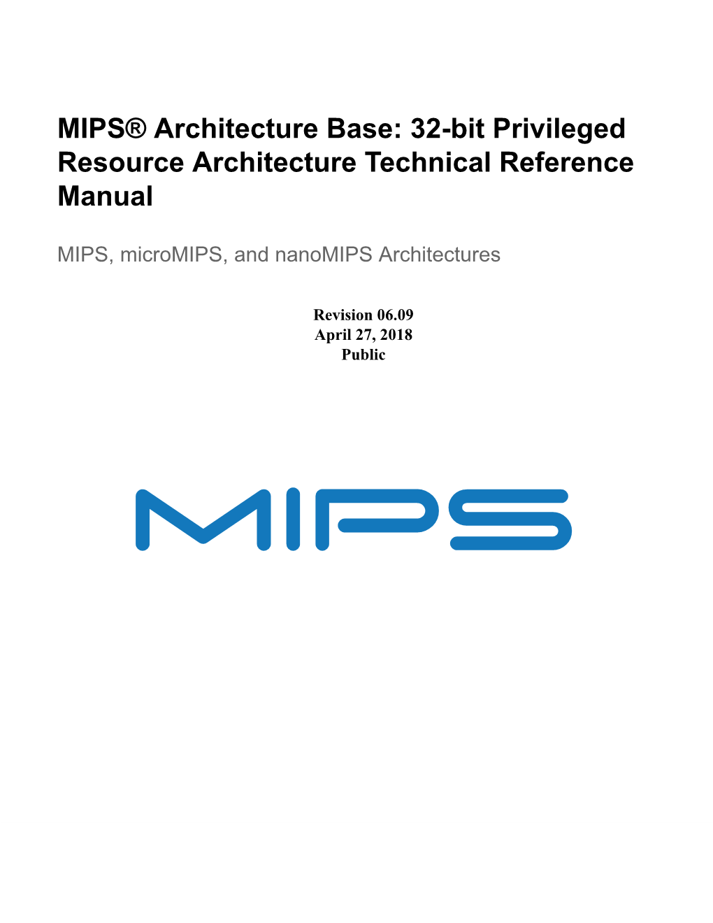 32-Bit Privileged Resource Architecture Technical Reference Manual