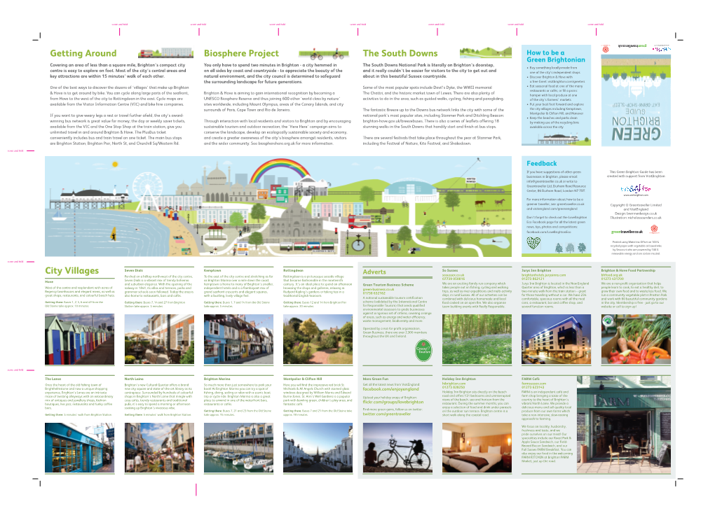 Biosphere Project Getting Around City Villages the South Downs