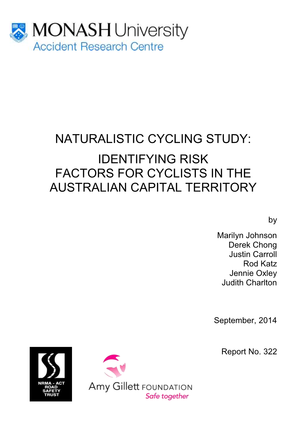 Identifying Risk Factors for Cyclists in the Australian Capital Territory