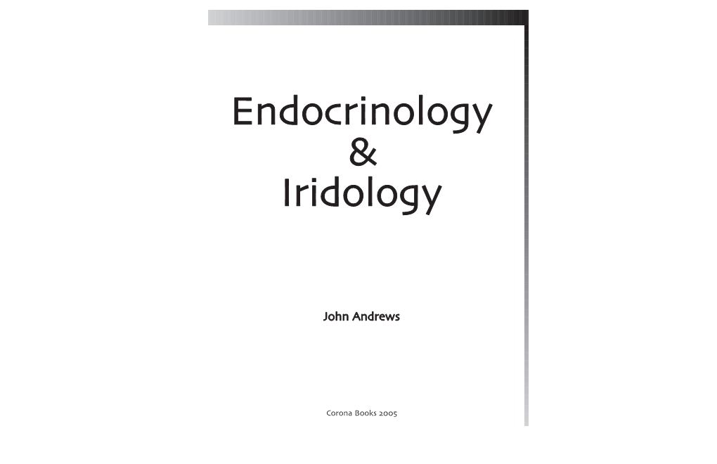 Endocrinology & Iridology