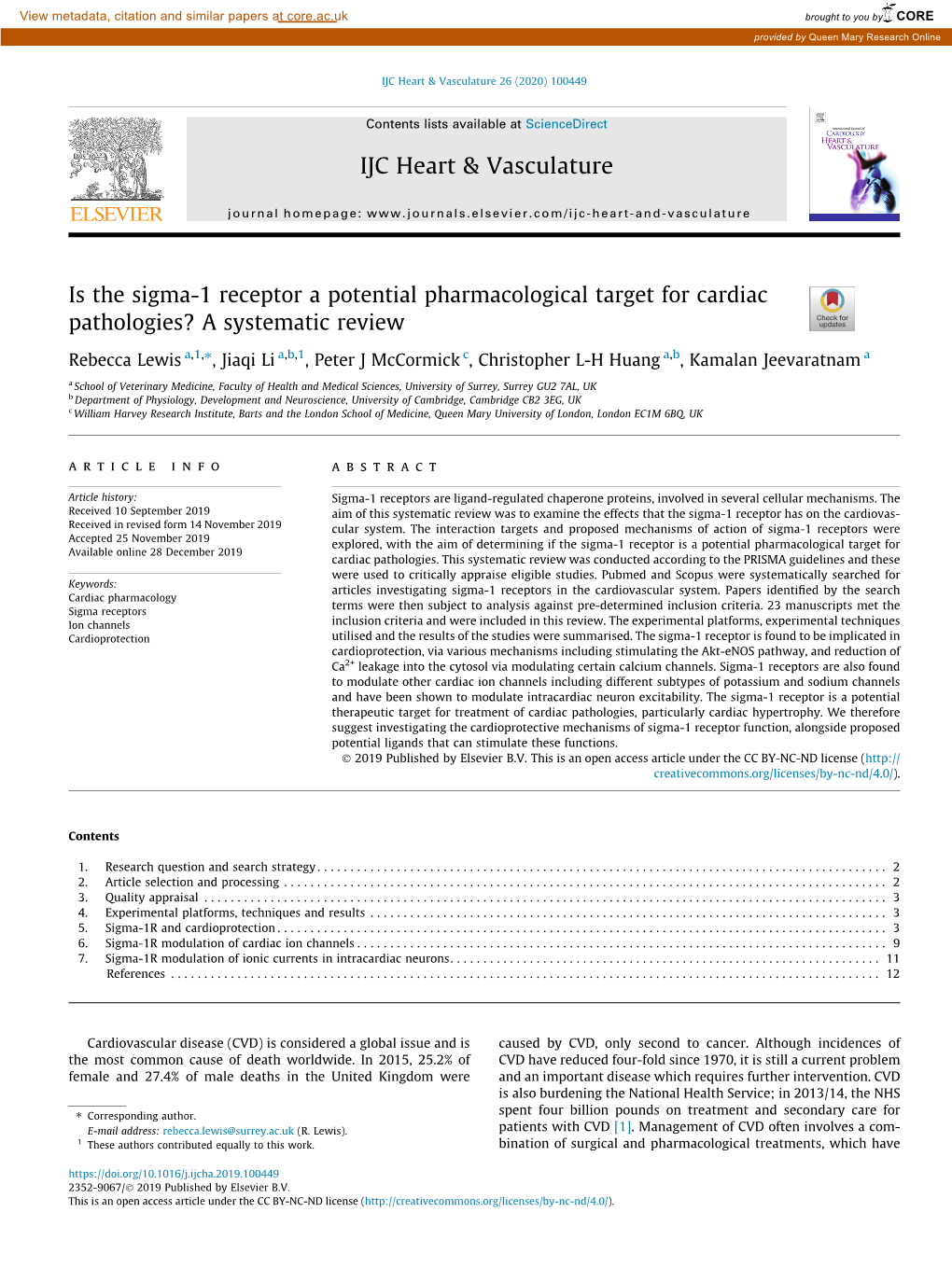 Is the Sigma-1 Receptor a Potential Pharmacological Target For